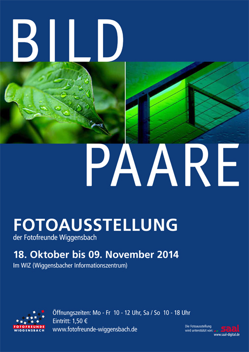 Ausstellung 2014 Bildpaare – Plakat