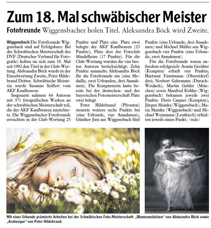 Schwäbische Fotomeisterschaft 2021