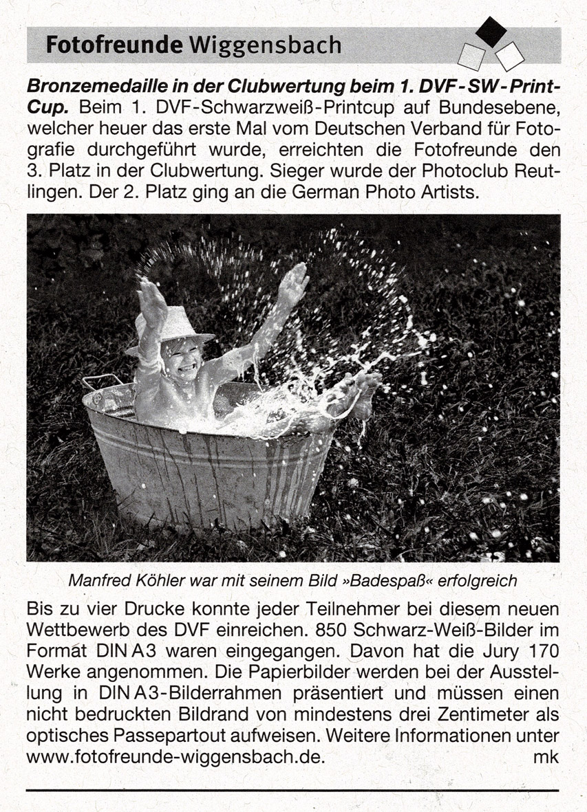 1. DVF-Schwarzweiß-Printcup 2025