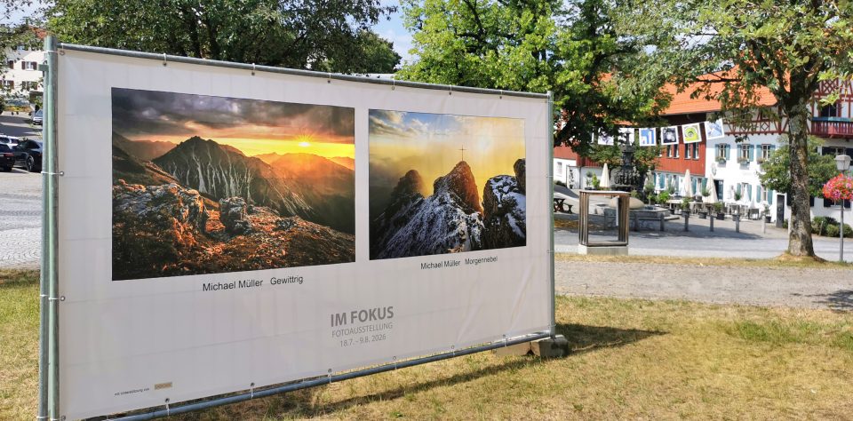 Die Ausstellung im Ortsbild von Wiggensbach Die Ausstellung im Ortsbild von Wiggensbach